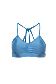Blue sports bra