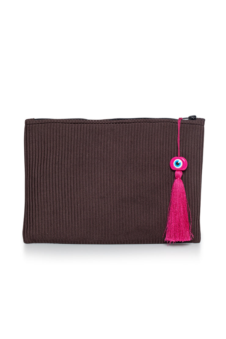 Chocolate espresso zipper bag