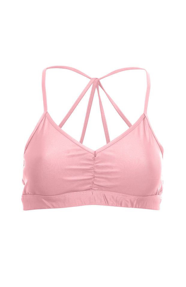 Baby pink sports bra