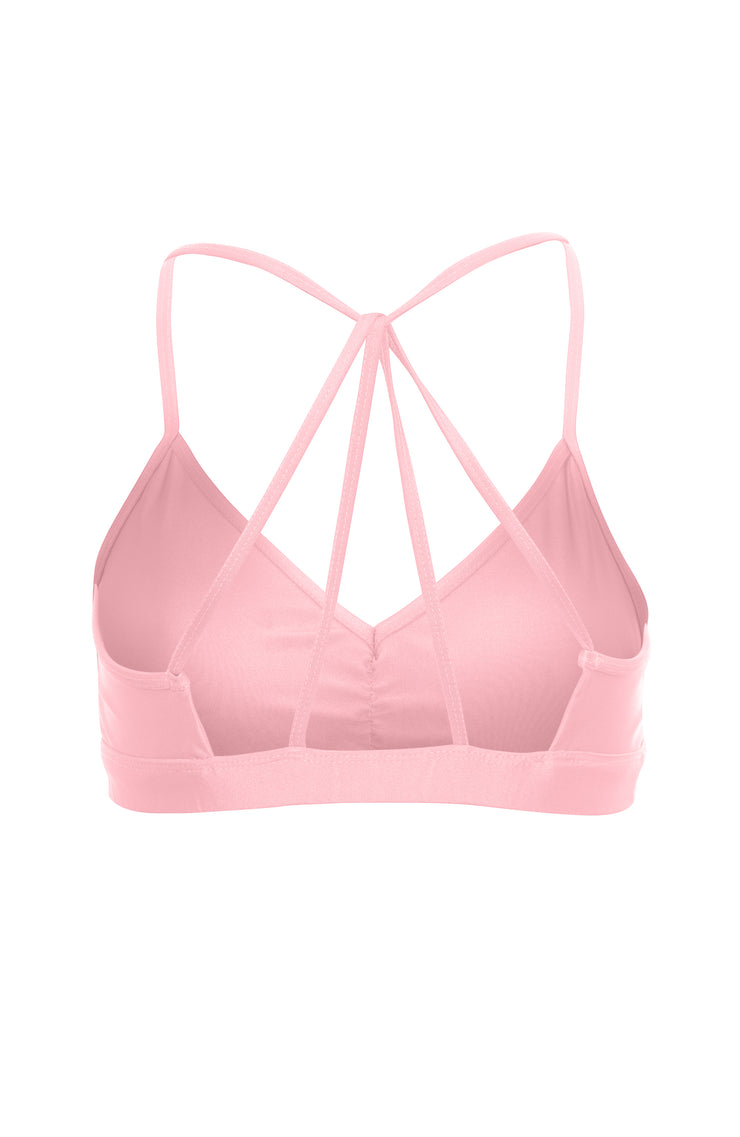 Baby pink sports bra